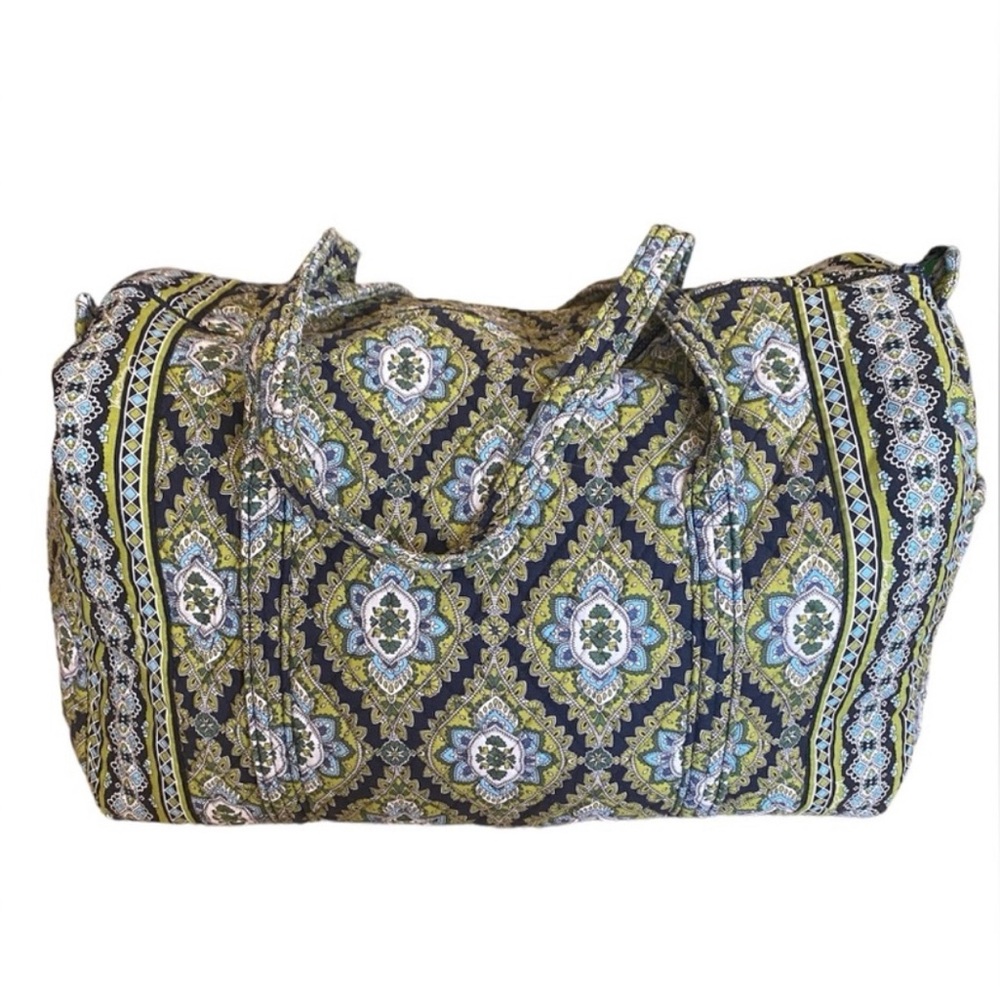 Vera Bradley 2007 retired beautiful muted paisley pattern duffel bag